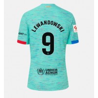 Barcelona Robert Lewandowski #9 Tretí Ženy futbalový dres 2023-24 Krátky Rukáv